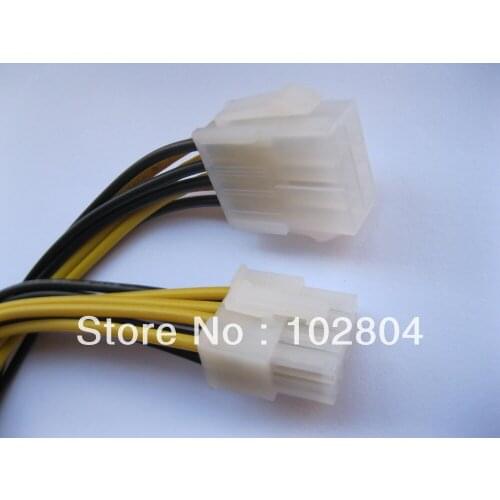 15 pcs ATX 8 Pin male to Female EPS Power Adapter Cable 22AWG 300mm 2x4 Dual Row