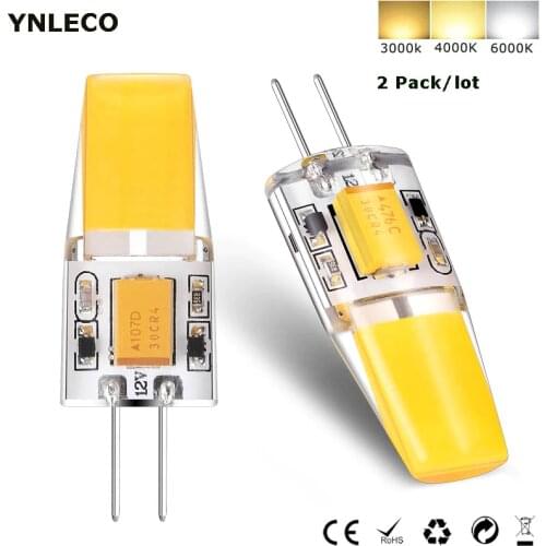 2PCS G4 LED COB Bulb 12V AC DC 3W LED G4 Lamp 360 Beam Angle No Flicker Warm Natural Cool White 4000K Replace 30W Halogen Lamp