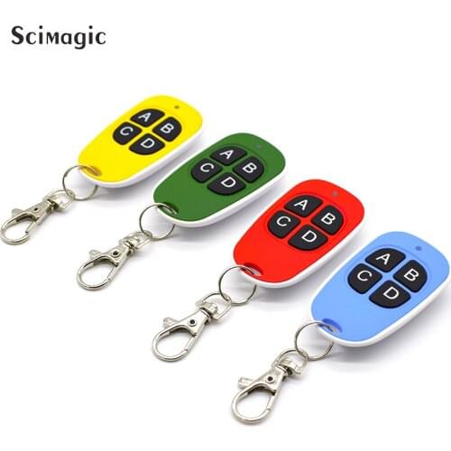 5PCS Ultralight Wireless 433Mhz 4 Channel Electric Cloning Gate Garage Door Auto Remote Control For chipset PT2262