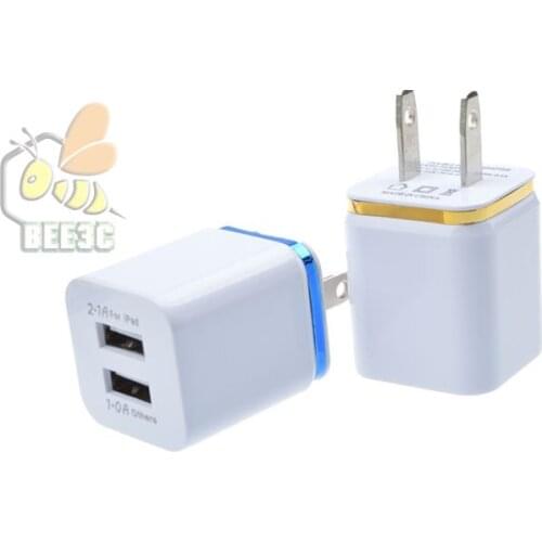 2A+1A US Plug AC Power Adapter Home Trave Wall good 2 double port dual USB Charger for iPhone 7 6 5 plus Samsung HTC huawei 100