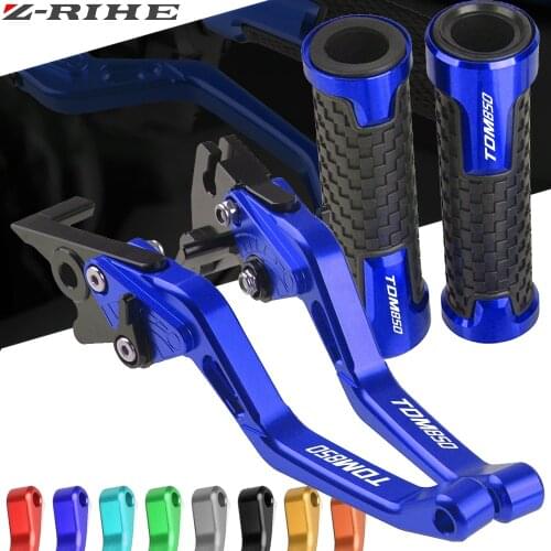 FOR YAMAHA TDM 850 1991 1992 1993 1994 1995-2002 TDM850 Motorcycle CNC aluminum Brake Clutch Lever+22MM Handle Grips Handlebar