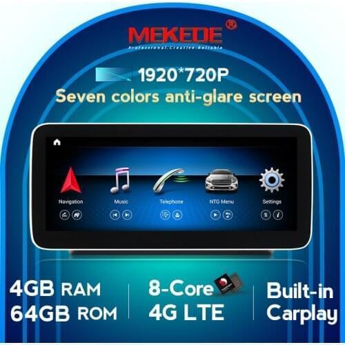 Android 10.0 API29 4+64G Android Auto for Mercedes Benz B class W246 B180 B220 B200 B260 B250 Blue anti-glare 1920*720 Carplay