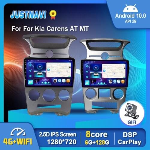 EKIY 1280*720P Android 10.0 Multimedia GPS Car Radio Stereo For Kia Carens AT MT 2007-2016 Carplay Auto Video OBD DSP WIFI N DVD