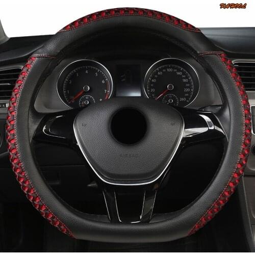 KAHOOL Leather Car Steering Wheel Cover For Infinitis Q30 Q50 FX35 QX50 QX56 QX60 QX70 FX G25 G37