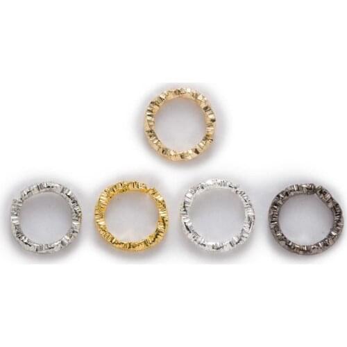 Round Twisted Open Split Jump Rings Loops Connectors Findings Jewelry Making