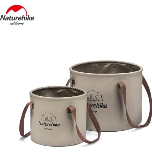 Naturehike Fishing Bucket Foldable Round Drink Bucket Outdoor Camping Water Storage Bucket Basin Bait Bucket Collapsible Bucket