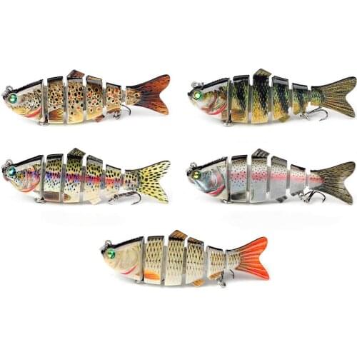 Fishing Lure for Bass 95mm/21g Multi Jointed Swimbait Slow Sinking Swimming Lures Freshwater Saltwater