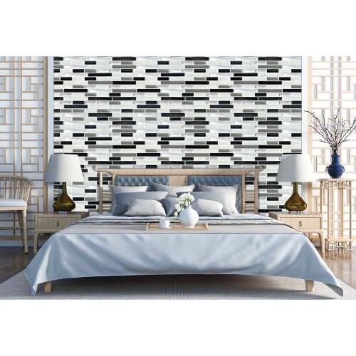 Self Adhesive Waterproof Peeling and Pasting Tile Vinyl Backsplashes Home Decor Wall Stickers Mosaic Stickers Bathroom Waterproo