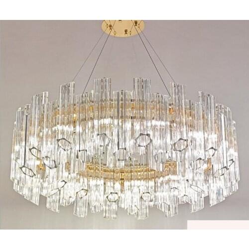 Nordic post-modern chandelier glass restaurant personality creative bedroom crystal lamp light luxury living room simple hanging