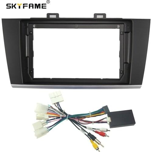 SKYFAME Car Frame Cable For SUBARU OUTBACK LEGACY 2015-2018 Android Big Screen Dask Kit Fascia Frame Line