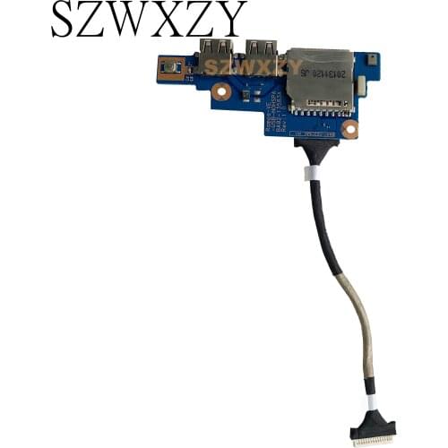 SZWXZY For Samsung NP450R5G Laptop Power Button USB SD Reader Board With Cable BA92-13583A BA41-02316A