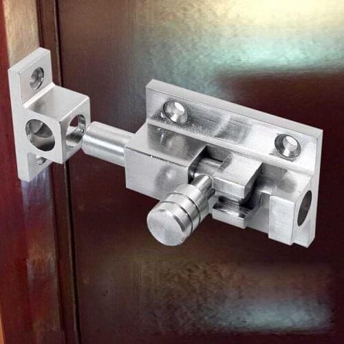 Thickened Open-Mounted Aluminum Alloy Door Bolt Lock Latch Buckle Bedroom Bathroom Wooden Door Bolt Anti-Theft Door Window