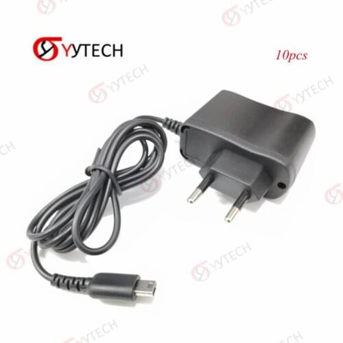 YYTECH 10pcs EU Plug AC Adapter Power Supply Home Travel Wall Charger for NDSI 3DS 3DSLL Video Game Accessories