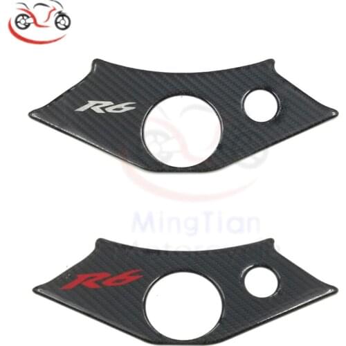 YZF-R6 YZF R6 600 YZF600 YZFR61998-2002 Carbon Fiber Triple Tree Sticker Top Clamp Upper Front End Protector Decal for Yamaha