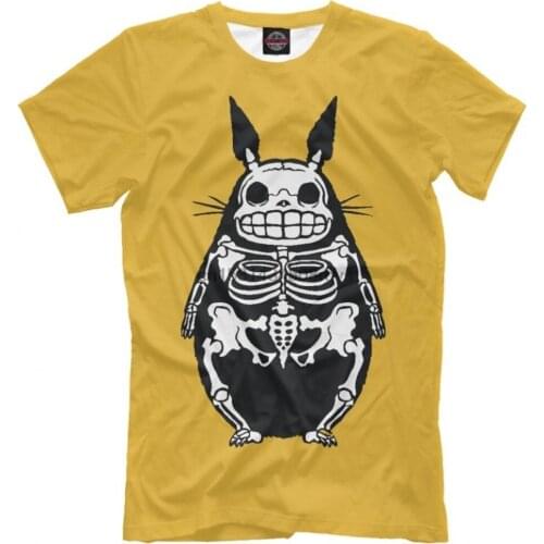 Skeleton Totoro Funny T Shirt Studio Ghibli Tee Mens Womens All Sizes
