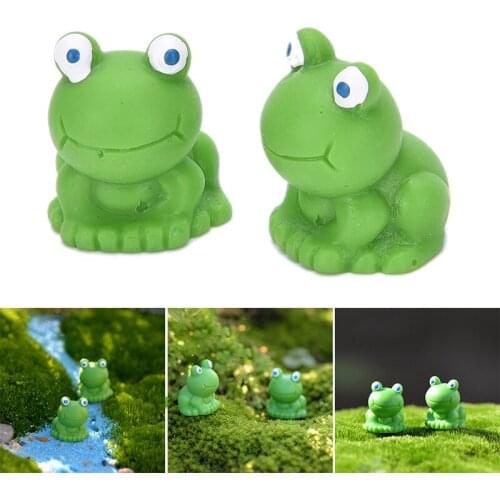 1pcs Miniature Frog Mini Pet For Dollhouse Dollhouse House Garden Landscape DIY Decoration Bonsai Garden Decor