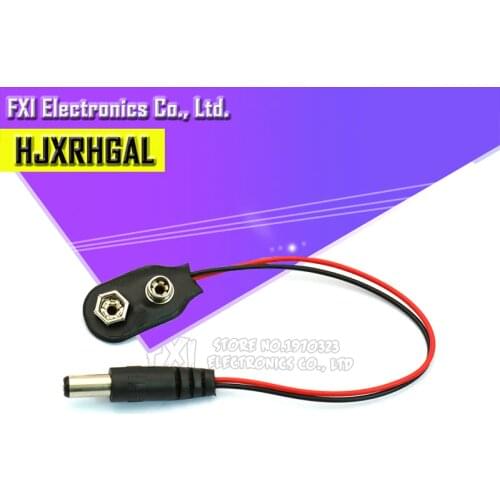 10PCS Experimental 9V Battery buckle 10cm Snap Cable to DC 9V Clip Male Line Battery Adapter For R3 DIY Jack Connector