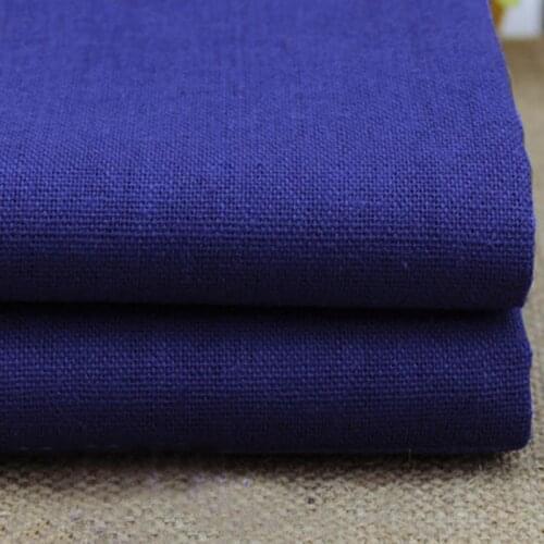 100*140cm Royal Blue Patchwork Tecido Soft Linen Cotton Fabric Meter