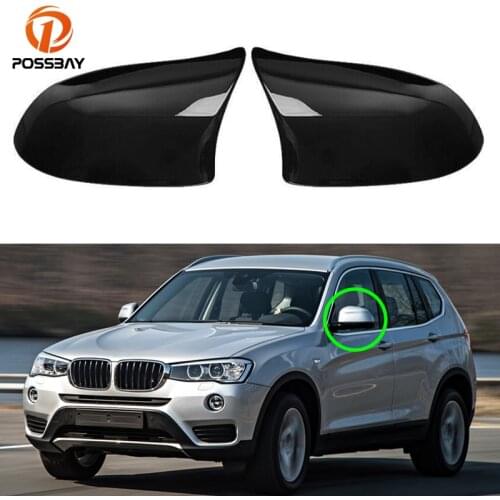 Car Carbon Fiber Look Rearview Mirror Covers for BMW X3 F25 X4 F26 X5 F15 X6 F16 2014 2015 2016 2017 2018 Auto Exterior Parts