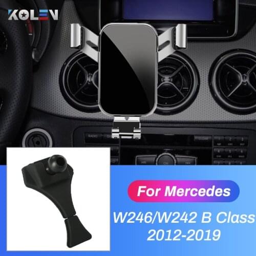 Car Mobile Phone Holder For Mercedes Benz B Class W246 W242 B180 B200 B250 2012-2019 Auto GPS Gravity Stand Navigation Bracket