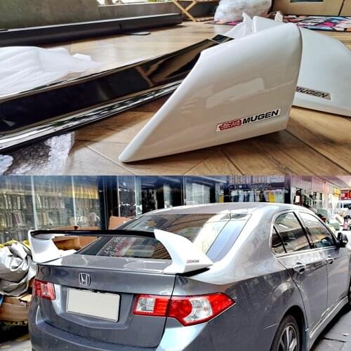 MONTFORD Car Styling ABS Plastic Unpainted Primer Color Rear Wing Spoiler For Honda Spirior Spoiler 2009 2010 2011 2012 2013