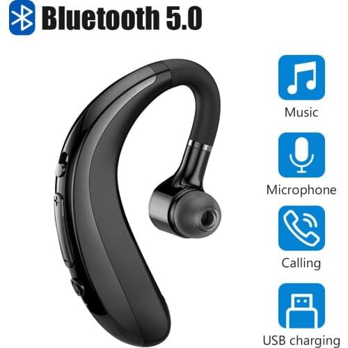 Bluetooth 5.0 Earphones headphones Handsfree Earloop Wireless headset Drive Call Sports Earphones With Mic For All Smart Phones