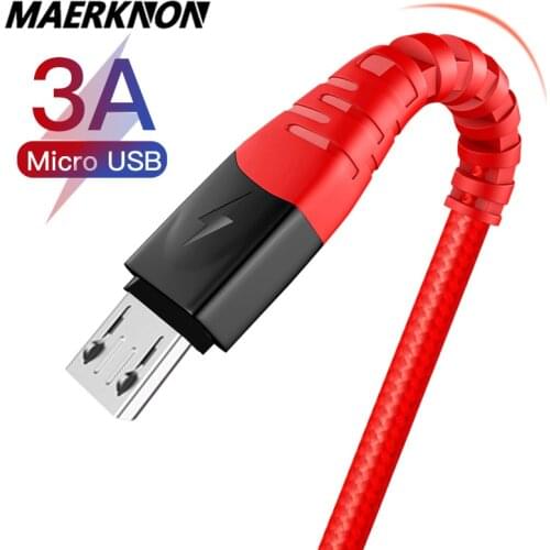Micro USB Cable 3A Fast Charging USB Data Cable Cord for Samsung Xiaomi Redmi Note 5 Android Microusb Fast Charge 3M 2M Cable