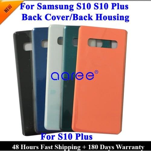 Grade AAA Back Glass For SAMSUNG S10 Back Cover Back Housing For Samsung S10 Plus Back Cover Back Housing Door With adhesive