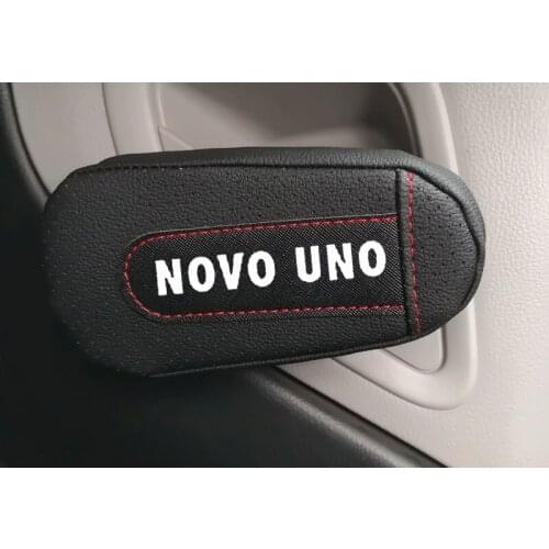 Leather Knee Pad handrail pad Interior Car Accessories For Fiat Novo uno