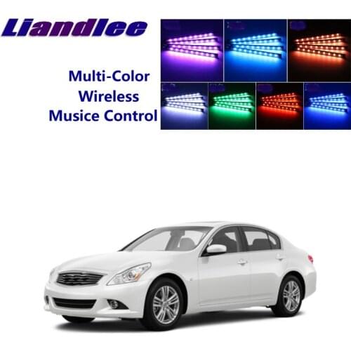 Liandlee Car Neon Color-Changing Light of Atmibient Inside Footwell Light For Infiniti M M30d M25 M35h M45 M37 M56 Q70