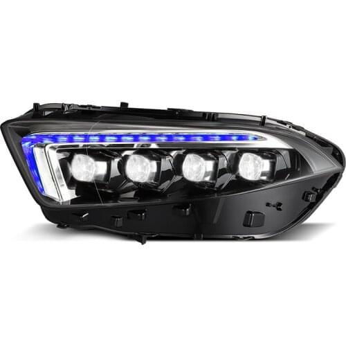 Class a headlamp assembly a180 refitted A200 high configuration led day light crystal lens streamer steering headlamp assembly