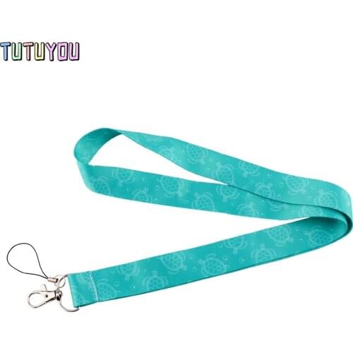 PC3091 Sea Turtle Neck Strap Lanyard For Keys ID Card Gym Mobile Phone Straps USB Badge Holder DIY Hang Rope Lariat Lanyard