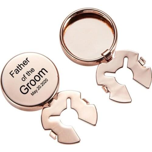 Personalized Customize Cufflinks Ordinary Shirt Buttons Business Banquet Suit Shirts Wedding Cuff Links Mens Jewelry Gifts