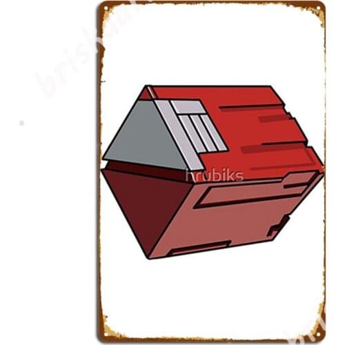 Pso Red Box Metal Signs Classic Wall Cave Painting Décor Cinema Tin sign Posters