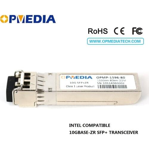 Hot selling!10GBSE-ZR Intel compatible,SFP+ transceiver,10G 1550nm 80km SFP+ optical module great quality,good selling
