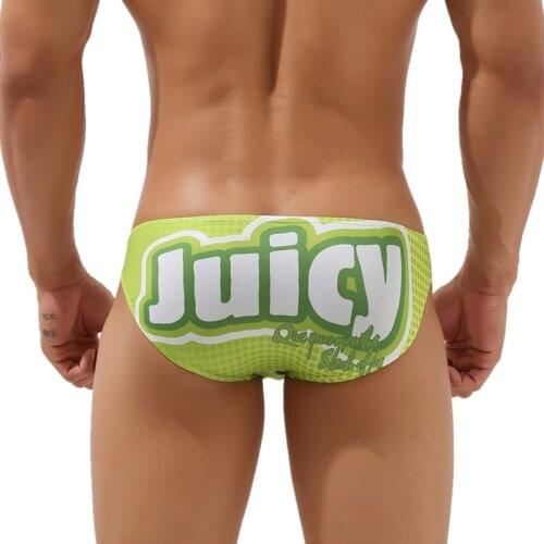 Seobean Heren Ondergoed Sexy Bikini Slips Laagbouw Mannelijke Onderbroek Grappig Gedrukt Patroon Ondergoed Mannen Slips