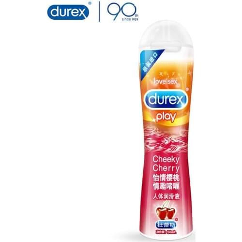 Durex Sex Lubricant Play Edible Fruit Oil Cherry Gel Sex Lube Oral Anal Vaginal Lubrication Sex Toys for Couple