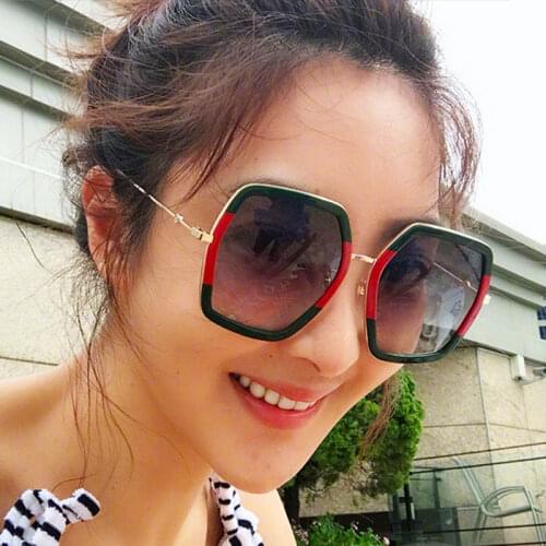 Sunglasses Women Littie Bee Retro Glasses Men Women Sunglasses Gafas Big Box Oversized Vintage Polygon
