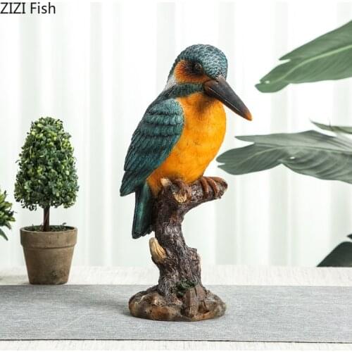 Modern Simulation Bird Sculpture Beak Bird Model Outdoor Garden Courtyard Decoration Cartoon Resin Animal Statue Home Decoration