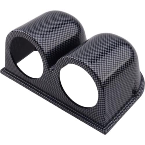 Universal 2" inch 52mm Dual Dash Gauge Meter Pod 2 Hole Dashboard Mount Holder Decor