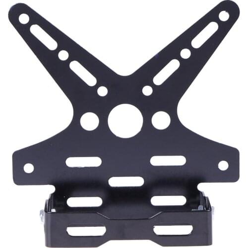 Universal Black Motorcycle Adjustable Number License Plate Mount Holder Aluminum Alloy Bracket Motorcycle Frames Holder