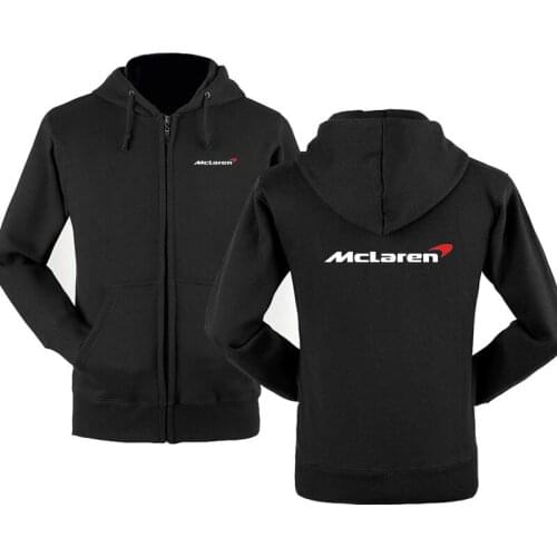 2021 Spring & Autumn McLaren logo zipper Hoodies Outerwear male Casual coat Brand zipper Hoodies &Sweatshirts