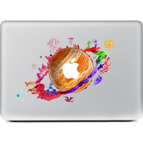 Abstract earth DIY Personality Vinyl Decal Laptop Sticker for macbook Pro Air 13 inch Cartoon laptop Skin shell for mac book