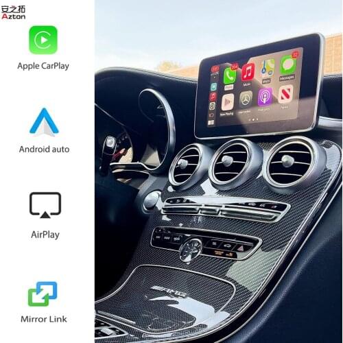 W205 Apple CarPlay Wireless For Mercedes Class A B C GLA GLC GLE GLS CLA CLS 2015-2018 Android Auto Car Play Video Interface