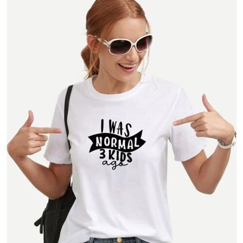 2020 Womens T-shirt Funny Print Short Sleeve Top Female T-Shirts O-neck White Loose Streetwear Female Tops Short Clothes