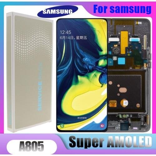 Original SUPER AMOLED 6.7'' LCD For Samsung Galaxy A80 A805 A90 A905 LCD Display Touch Screen Digitizer Assembly+Service package