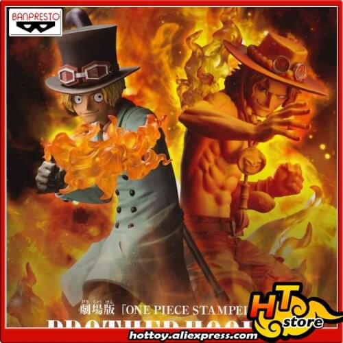100% Original Banpresto BROTHERHOOD III Collection Figure - SABO + PORTGAS0.D.ACE from "ONE PIECE STAMPEDE"