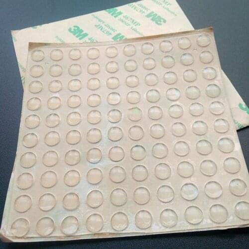 100PCS 7MM*1.5MM HIGH TRANSPARENT SELF ADHESIVE SOFT ANTI SLIP BUMPERS SILICONE RUBBER FEET PADS GREAT SILICA GEL SHOCK ABSORBER