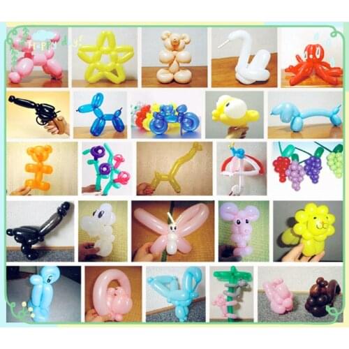 100pcs/lot Mix Multi color 260Q balloon Wedding Birthday Party Decoration Magic Ballons Assorted Latex Long Air Globos Balloon