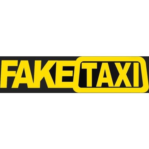 2PCS/lot) 20x5cm Universal FAKE TAXI Car Sticker Car Styling Auto Funny Bumper Window Body Vinyl Decal